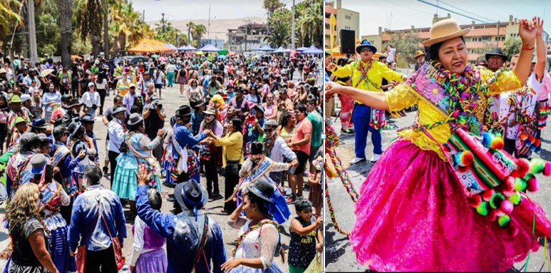 Masiva celebración del Martes de Ch´alla en Arica