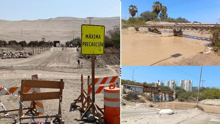 Lluvias estivales provocan crecidas de ríos Lluta, San José y Camarones