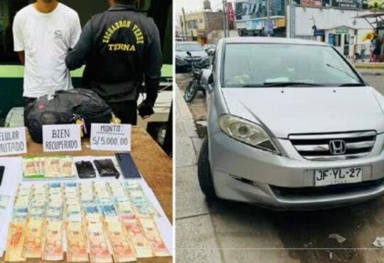 En Tacna cayó terror de turistas chilenos: Robó 5 mil soles de auto estacionado frente a Solari Plaza