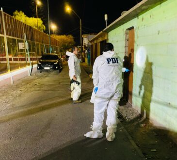 PDI Arica investiga homicidio con arma de fuego en calle Rodrigo de Araya