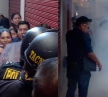 PNP recibió con bombas lacrimógenas a los turistas en el mercadillo Bolognesi de Tacna