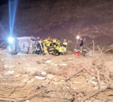 Tragedia en Villa Frontera: Un muerto y dos graves al desbarrancar un auto