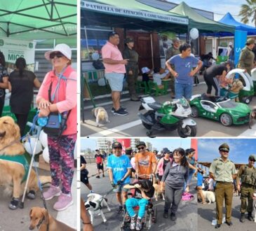 Exitosa Caminata Canina con más de mil mascotas organizó Carabineros de Arica