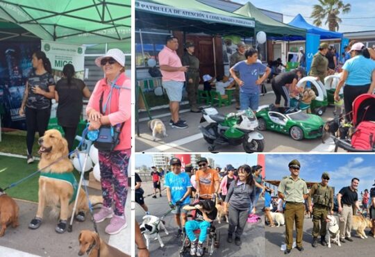 Exitosa Caminata Canina con más de mil mascotas organizó Carabineros de Arica