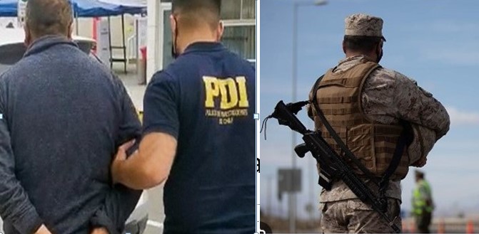 PDI y Ejército capturan en la frontera de Arica a extranjeros buscados por secuestro y homicidio .