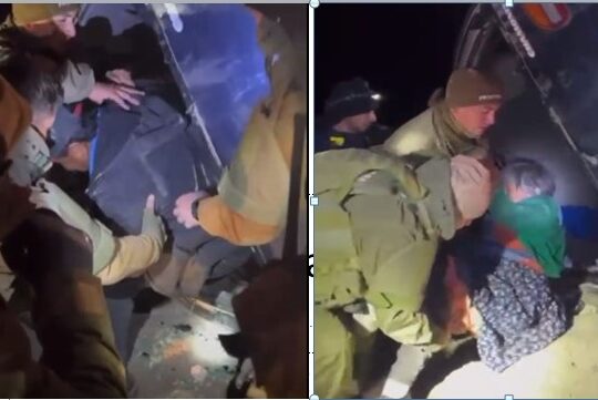 Carabineros de Putre rescató a familia desde vehículo que volcó y quedó al borde del precipicio