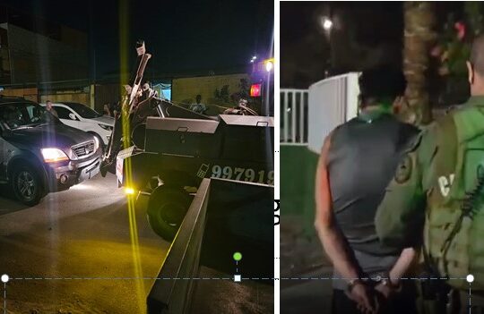 Sección Centauro capturó a dos delincuentes en el auto robado durante la madrugada