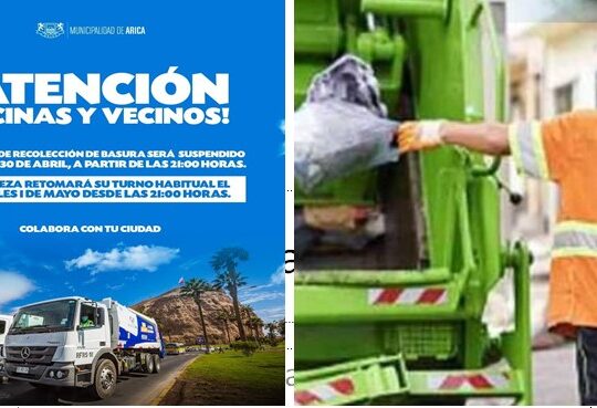 No habrá retiro de basura este miércoles 1 de Mayo