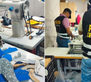 PNP interviene fábrica de zapatillas de “marca” en el Lote 1 de Ciudad Nueva en Tacna