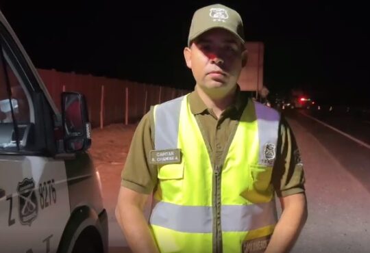 Choque fatal en la madrugada de este lunes en la Ruta 5 Norte