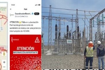 Falla en subestación Parinacota provocó corte eléctrico total en Arica
