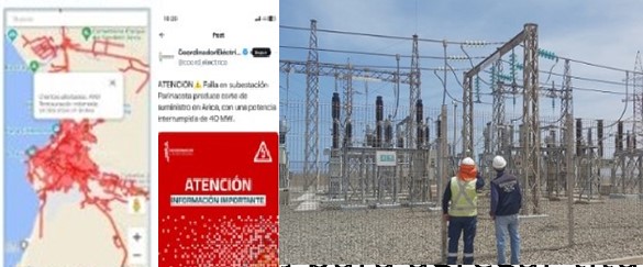 Falla en subestación Parinacota provocó corte eléctrico total en Arica