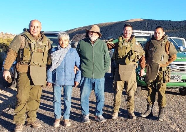 Pareja de turistas ancianos rescatada por Carabineros en el altiplano de Arica