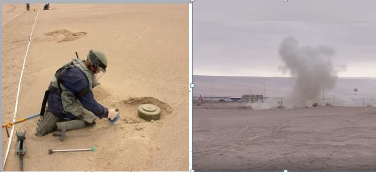 Carabineros del Gope destruyó mina antipersonal en quebrada de Escritos