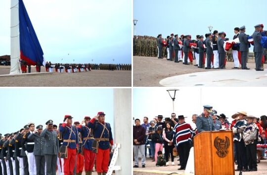Con el izamiento de la Gran Bandera se iniciaron las actividades de la Semana Ariqueña