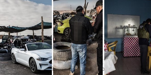 Carabineros e inspectores en batida a fondo a clandestinos de Villa Frontera en Arica