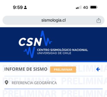 Fuerte sismo nocturno en el Norte Grande