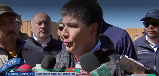 Este viernes en Arica Monsalve encabeza reunión de emergencia en la frontera
