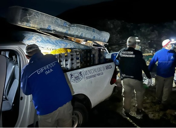 Al vertedero rucos de pernoctación de parques, plazas, Asoagro y sector centro