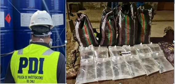 Fiscalía y PDI de Arica desarticulan banda que traficaba precursores para fabricar drogas