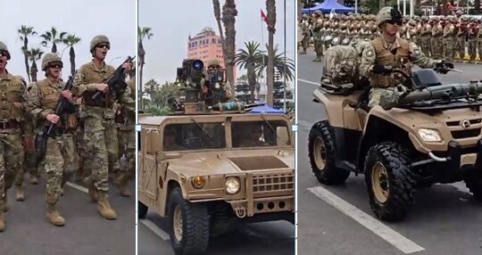 Tradicional Parada Militar de las fuerzas del desierto en Arica