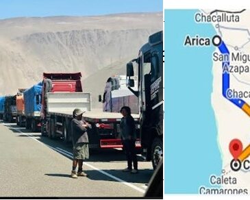 Más de 1.000 personas y sus vehículos están varados en Cuya localidad de 60 habitantes