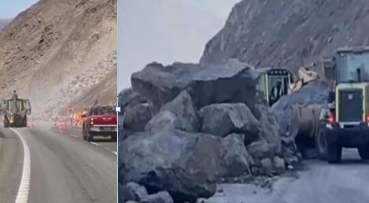 Una semana de la grave emergencia en Camarones: Este domingo se registraron 7 grandes derrumbes