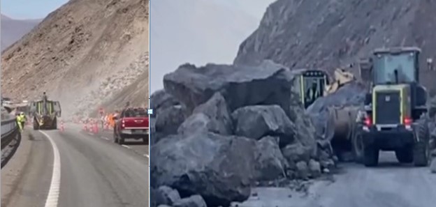 Una semana de la grave emergencia en Camarones: Este domingo se registraron 7 grandes derrumbes