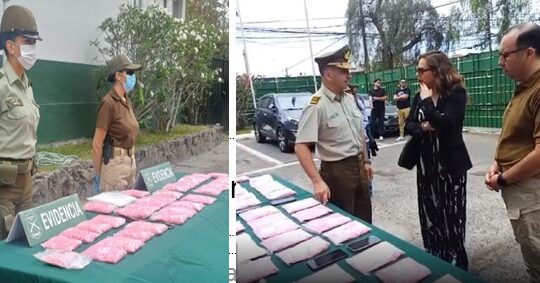 Colombianos capturados en Cuya con incautación más grande de éxtasis en la región