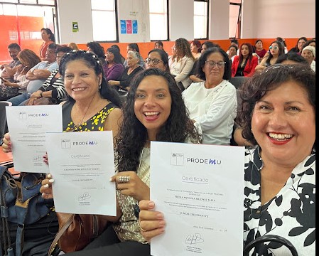 Unidas y con convicciones las mujeres se capacitaron este año en la región