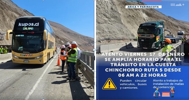 En febrero habilitarán Cuesta Camarones las 24 horas mientras se amplió horario hasta las 22