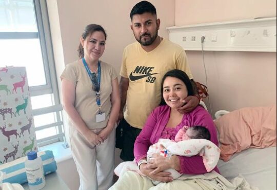 Muriel es la primera ariqueña que nació este miércoles 1 de enero de 2025
