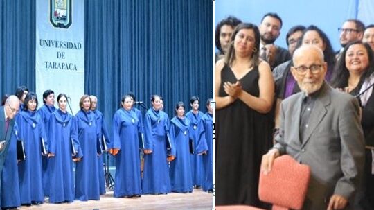 Al Maestro con cariño: Agrupaciones corales de Arica celebraron los 92 años de Gustavo Morales