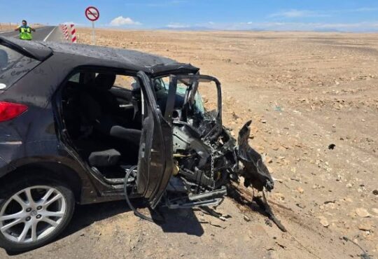 Choque frontal en la cuesta de Tana: Dos muertos y cinco heridos graves