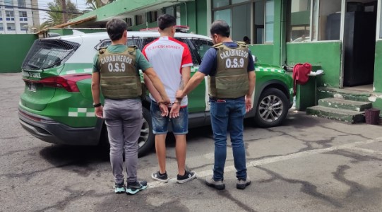 OS 9 recapturó en menos de 24 horas a imputado de sangriento secuestro en Arica