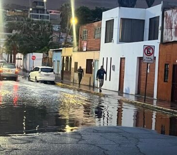 Intensas lloviznas durante la madrugada de este viernes en algunos sectores de Arica
