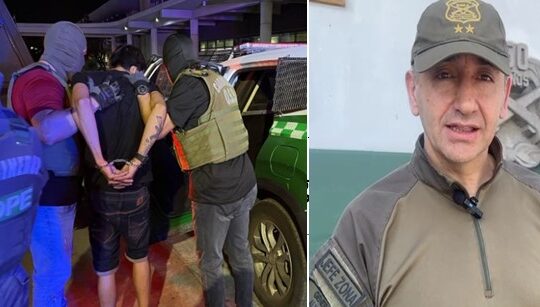 Jefe de Zona destaca trabajo de Carabineros en captura de doble homicida de Cerro Chuño