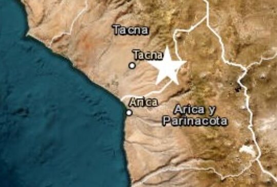 Movido despertar con temblor 4.6 en Arica y 4.8 en Tacna