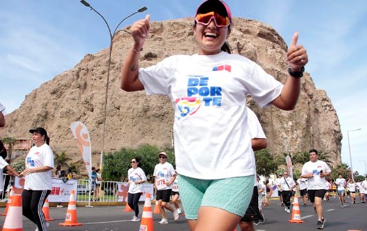 3.500 mil ariqueños participaron en la celebración del Día Nacional del Deporte