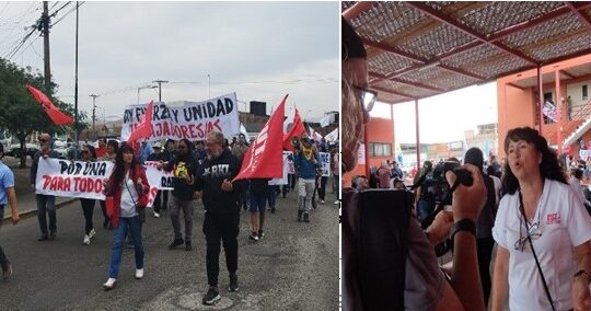 Con marcha y acto central en la CUT de Arica se conmemoró el Día del Trabajo