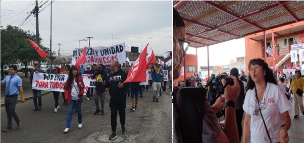 Con marcha y acto central en la CUT de Arica se conmemoró el Día del Trabajo