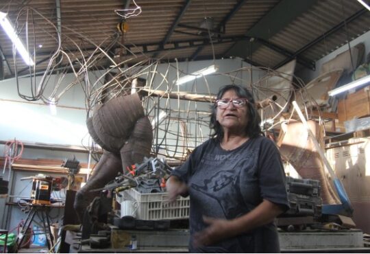 Con obra monumental artista codpeña Edith Soza rendirá homenaje al arriero
