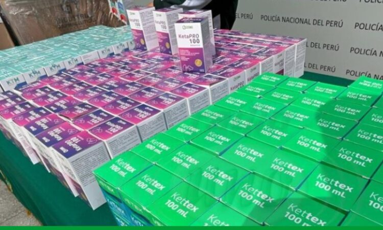 Interceptaron en Tacna cargamento de un millón de dólares en Ketamina con destino a Arica