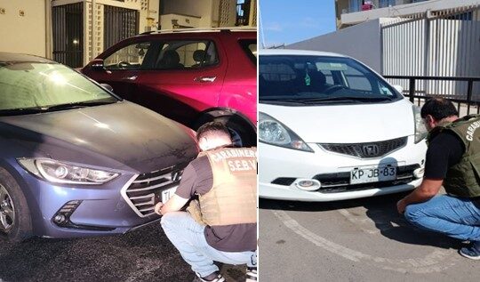 7 autos robados en Arica estaban listos para cruzar la frontera y ya tenían nuevos dueños