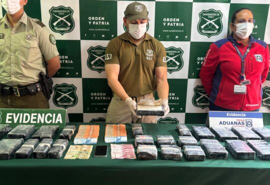 Camión escáner detectó 31 kilos de cocaína pura en complejo fronterizo Chacalluta de Arica