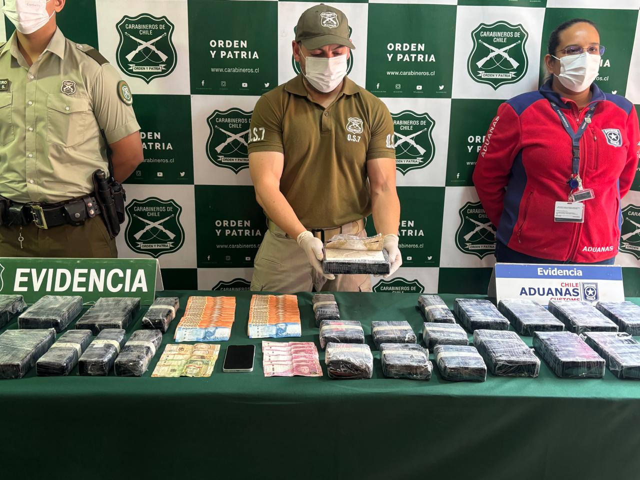 Camión escáner detectó 31 kilos de cocaína pura en complejo fronterizo Chacalluta de Arica