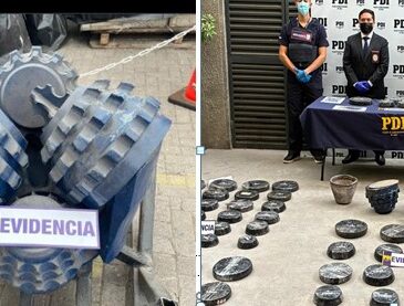 PDI y Fiscalía de Arica incautan 214 kilos de cocaína ocultos en brocas mineras