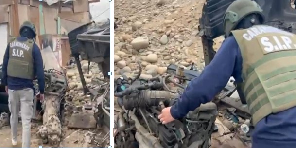 En las tomas de Arica extranjeros desmantelaban autos robados