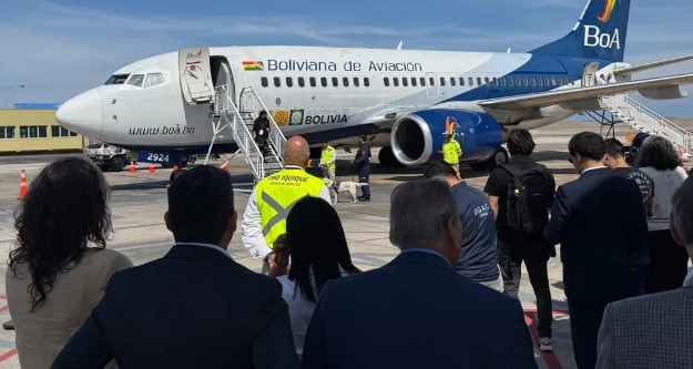 Con dos frecuencias semanales comienzan vuelos de Boliviana de Aviación hacia Arica