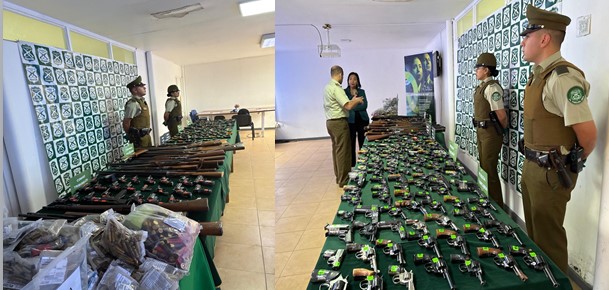 160 armas y 4.777 municiones recuperó Carabineros en la comunidad ariqueña